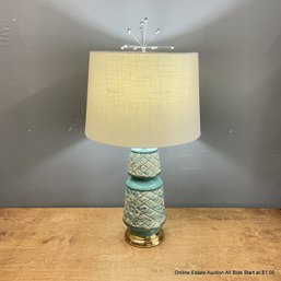 MCM Table Lamp With Starburst Metal Finial (LOCAL PICK UP ONLY)
