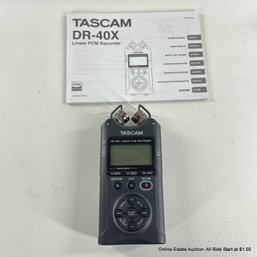 Tascam DR-40X Four Track Digital Audio Recorder & USB Audio Interface