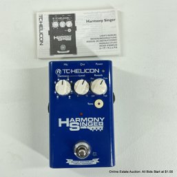 TC Helicon Harmony Singer Guitar Controlled Vocal Harmony Effects Pedal