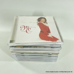 Collection Of Eleven Christmas And Seasonal Holiday CDs.