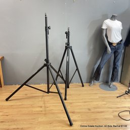 Pair Of Peavey Collapsible Adjustable Tripod Speaker Stands (LOCAL PICKUP OR UPS STORE SHIP ONLY)