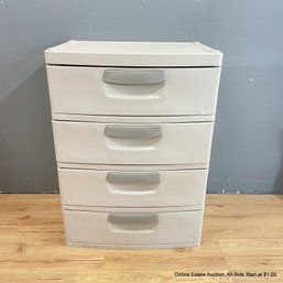 Sterilite Plastic Four Drawer Storage Cabinet (LOCAL PICKUP ONLY)
