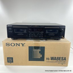 Sony TC-WA8ESA Stereo Dual Cassette Deck Player
