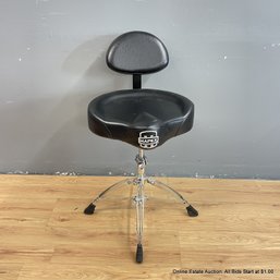 Mapex Saddle Top Drum Stool With Backrest & Double Braced Quad Legs (LOCAL PICKUP OR UPS STORE SHIP ONLY)