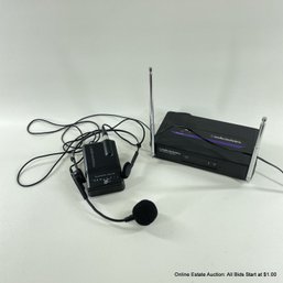 Audio Tehcnica VHF Wireless Reciever ATW-R250 And Headset