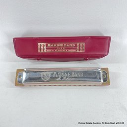 Hohner Marine Band No 365 Harmonica With Case Made In Germany
