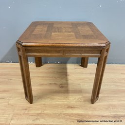 Side Table With Wood Veneer (LOCAL PICK UP ONLY)