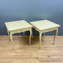 Pair Of Vintage Laminated End Tables (LOCAL PICK UP ONLY)