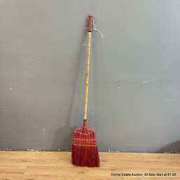 Sweep Dreams Red Bristled Long Handled Broom (LOCAL PICK UP ONLY)
