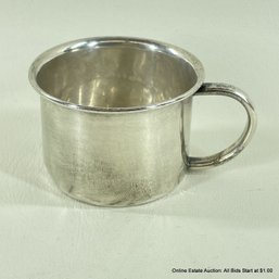 Vintage Towle Sterling Silver Baby Cup With Bunny On Bottom, 31 Grams Total Weight, Marked 10771