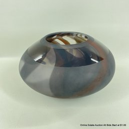 Mark Halva Art Glass Bowl 1990