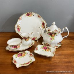 Old Country Roses By Royal Albert Porcelain Bone China Tea Service Set