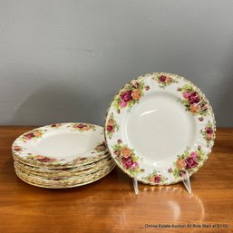9 Old Country Roses By Royal Albert Porcelain China 8.25' Salad Plate