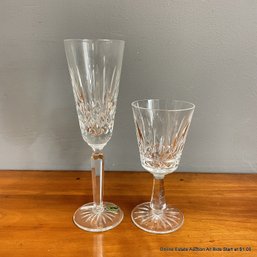 Waterford Crystal Single Wine Glass And Champagne Flute
