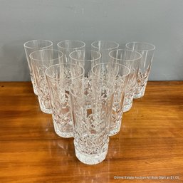 10 Waterford Crystal Highball Glasses