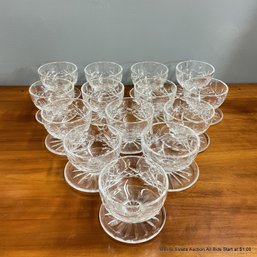 14 Waterford Crystal Footed Dessert Bowls