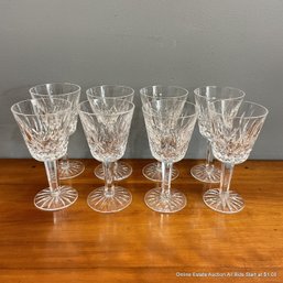 8 Waterford Crystal Claret Wine Glasses