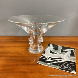 Vintage 1950s George Thompson Design Steuben Art Glass Bouquet Bowl