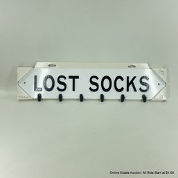 Lost Socks Wall Mounted Metal Clip Sign New 5' X 23.75'