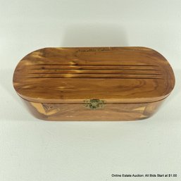 Vintage Carved Cedar Trinket Box