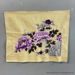 Vintage Unframed Matsubato Silk Embroidery Art, No 1016