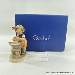 Goebel West Germany Hummel 319 Doll Bath Figurine In Box