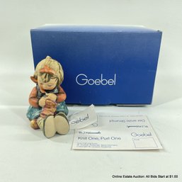 Goebel West Germany Hummel 432 Knit One/One Purl Figurine In Box With Original Tags