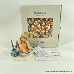 Goebel West Germany Hummel 806 With Loving Greetings Figurine With Original Box And Tag