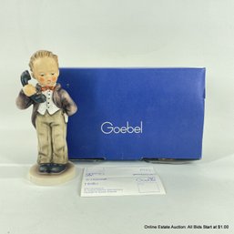 Goebel Western Germany Hummel 124/0 Hello Figurine With Original Box