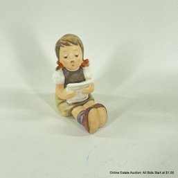 Goebel Western Germany Hummel 389 Girl With Sheet Music Figurine