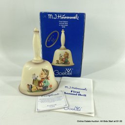 Goebel Western Germany Hummel First Edition 1978 Annual Bell In Bas-Relief In Original Box