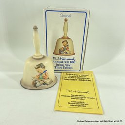 Goebel Western Germany Hummel 1980 Annual Bell In Bas-Relief In Original Box