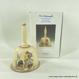 Goebel Western Germany Hummel 1992 Annual Bell In Bas-Relief In Original Box Fifteenth Edition