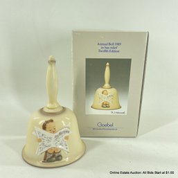 Goebel Western Germany Hummel 1989 Annual Bell In Bas-Relief In Original Box Twelfth Edition