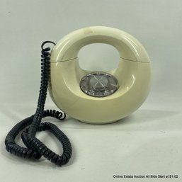 Vintage Donut Rotary Dial Telephone