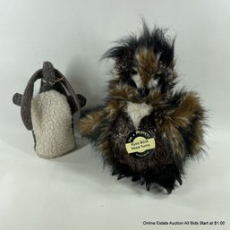 Folkmanis Owl Hand Puppet & Vintage Rabbit Hand-Puppet