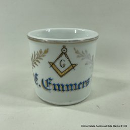 Vintage Masonic Barber Shaving Mug
