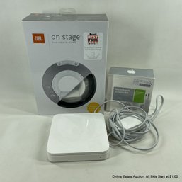 Assorted Modern Electronics For I-Pod And Mac NIB JBL On Stage Travel Adapter Airport Extreme