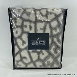 New In Package Pendleton Fossil Leaf Twin Wool Blanket