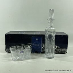 Dyatkovsky Crystal Decanter And 6 Glasses In Box Made In Russia
