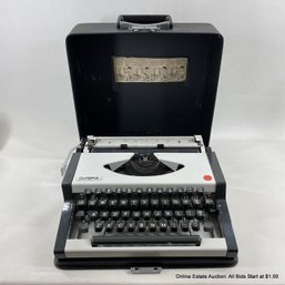Vintage Olympia Manual Typewriter In Hard Case