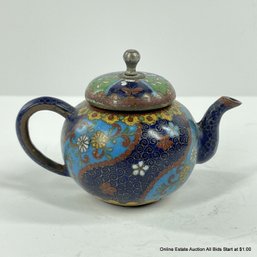 Japanese Miniature Cloisonne Teapot Meiji Period