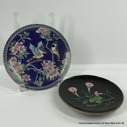 2 Chinese Cloisonne Dishes