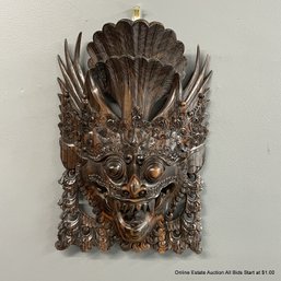 Vintage Wood Mask From Bali