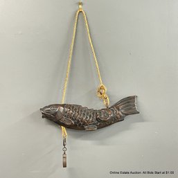 Japanese Jizai Kagi Fish-Form Hearth Hook