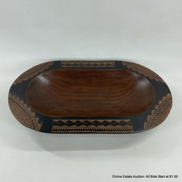 African Carved Wooden Bowl (LOCAL PICKUP OR UPS STORE SHIP ONLY)
