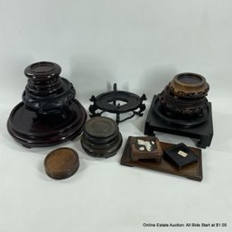 Fifteen Assorted Wood Stands