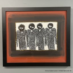 Australian Aboriginal Framed Art, Unsigned