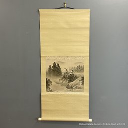 Japanese Hanging Scroll Of Landscape