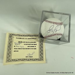 Jose Lopez Autographed Baseball With Hologram And C.o.a. In Display Box